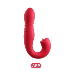 Licking Clitoral Stimulator Red Vibrator